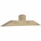 Ekena Millwork Portland Rough Sawn Timber Gable Bracket, Douglas Fir, 60"W x 12"H x 6"D x 6"F, 5/12 Pitch GBW060X12X0606POR00RDF - alternate 2